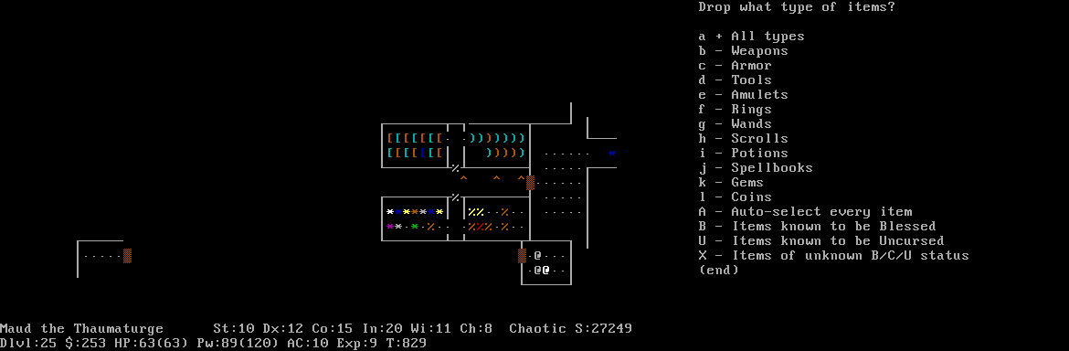 Sample nethack screensaver animated GIF